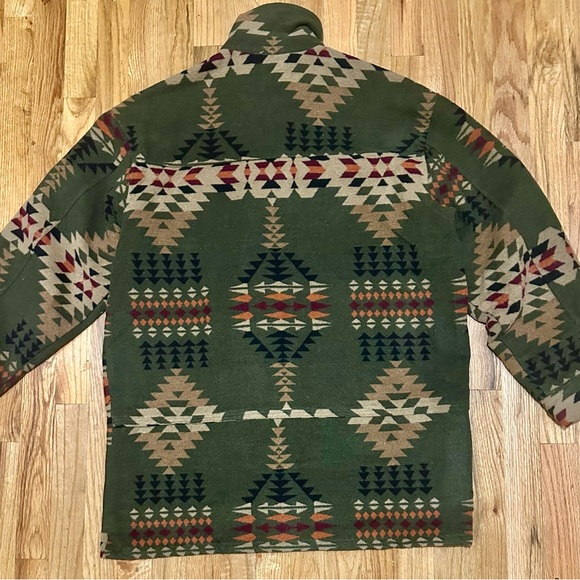 Native Patterned  shirt-Jacket with Button Closure - Picture 2 of 5